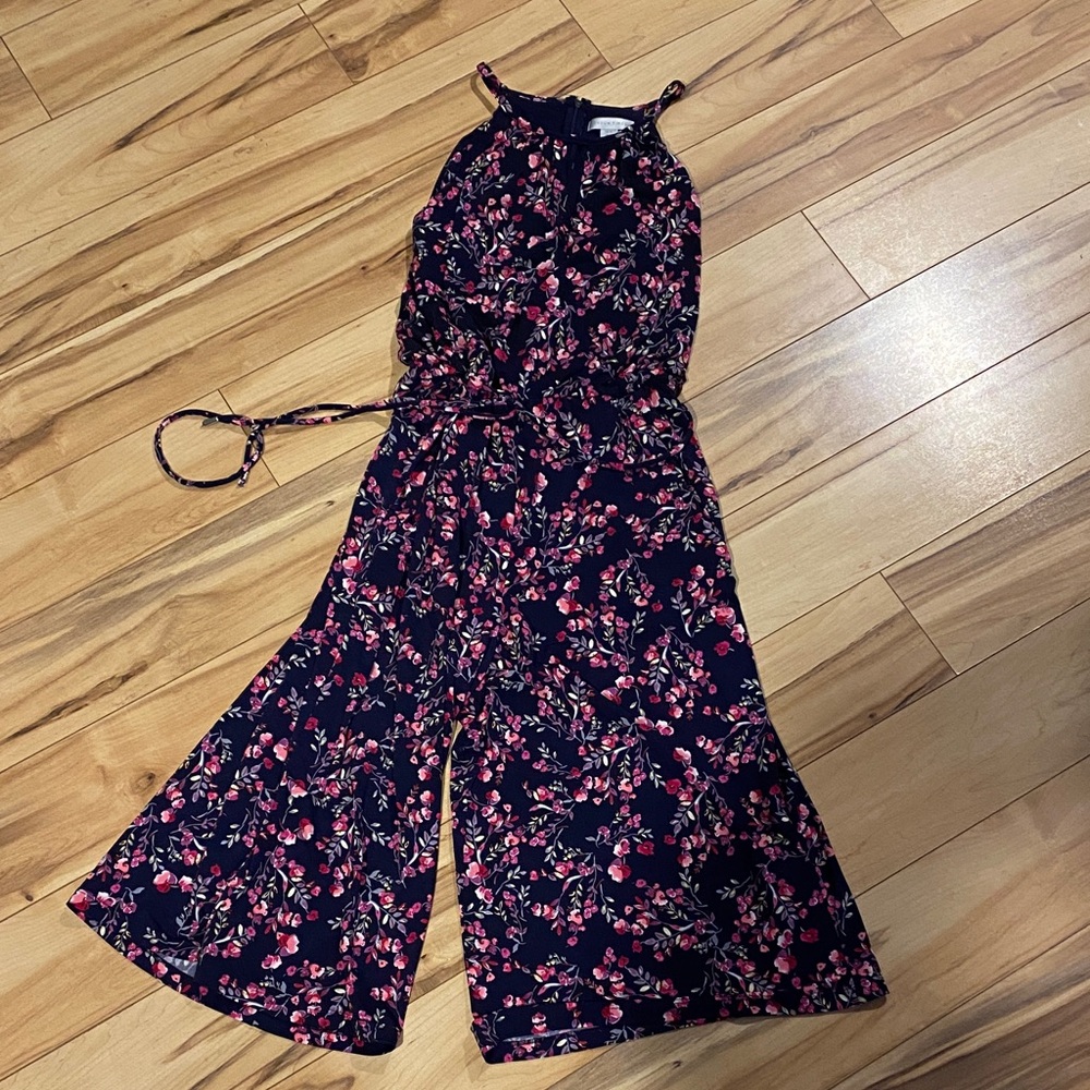 Floral Navy Jumpsuit
